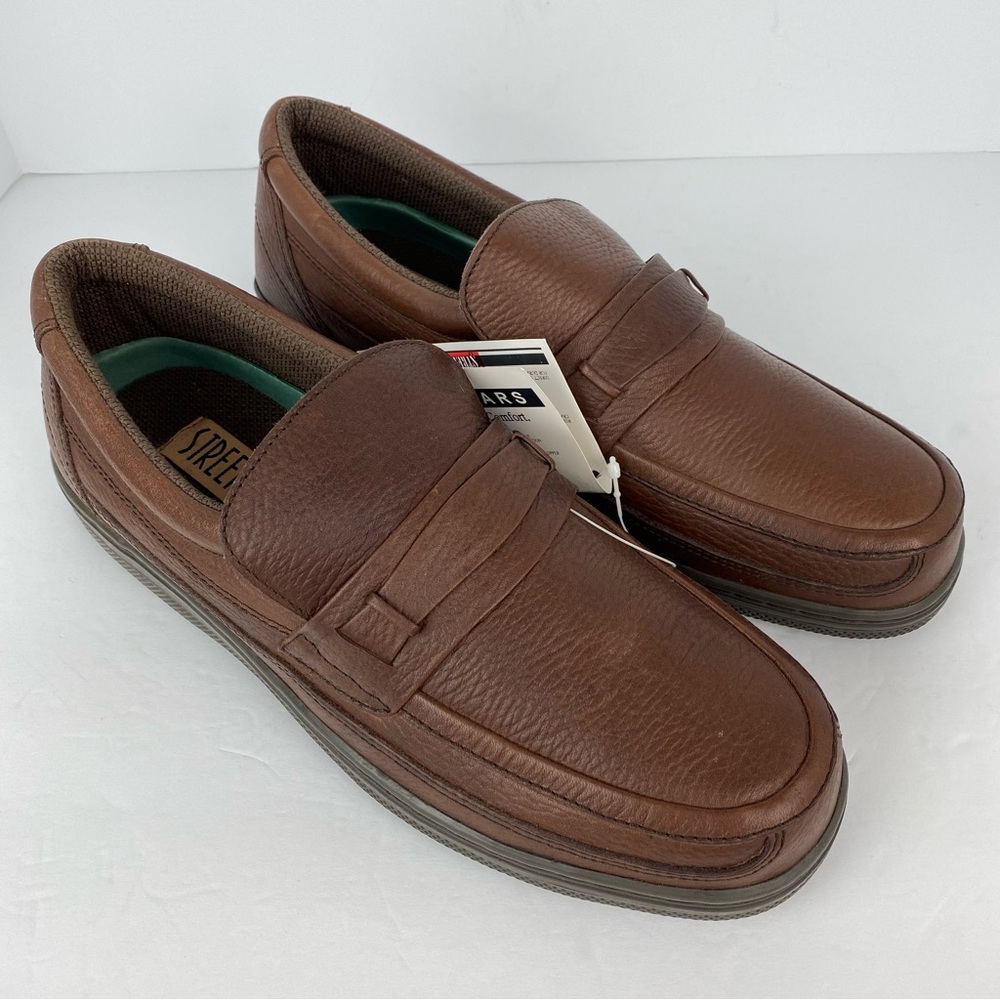 Streetcars size 11 Men’s Brown Leather Slip On Loafers